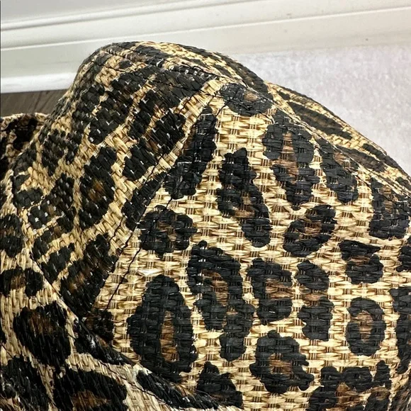 Bongo Leopard Print Fedora Print Hat Summer Glam Mob Wife Animal Print - Picture 7 of 9